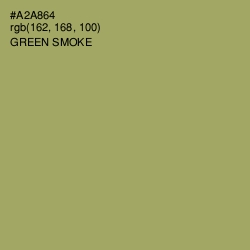 #A2A864 - Green Smoke Color Image